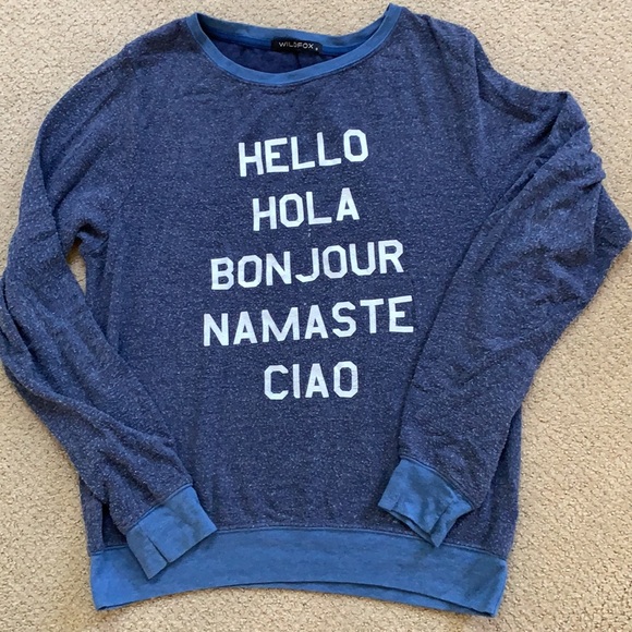 WILDFOX Boutique Say Hello Sweatshirt - Picture 2 of 3